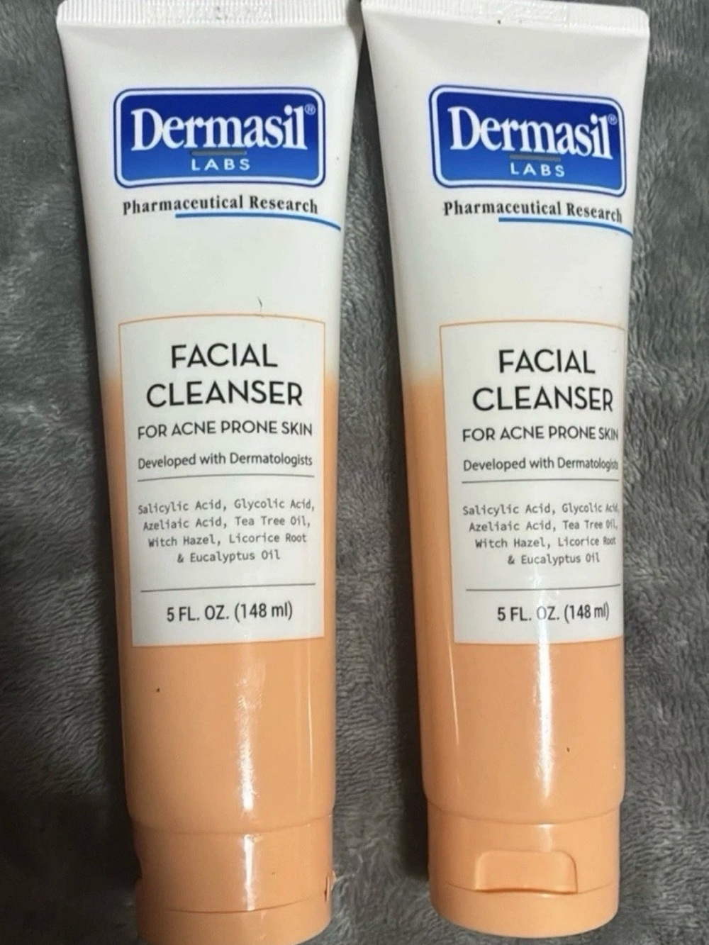 3-pack Dermasil Facial Cleanser for Acne Prone Skin — Peach